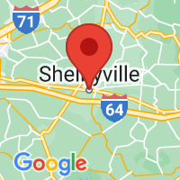 Map of Shelbyville, KY US